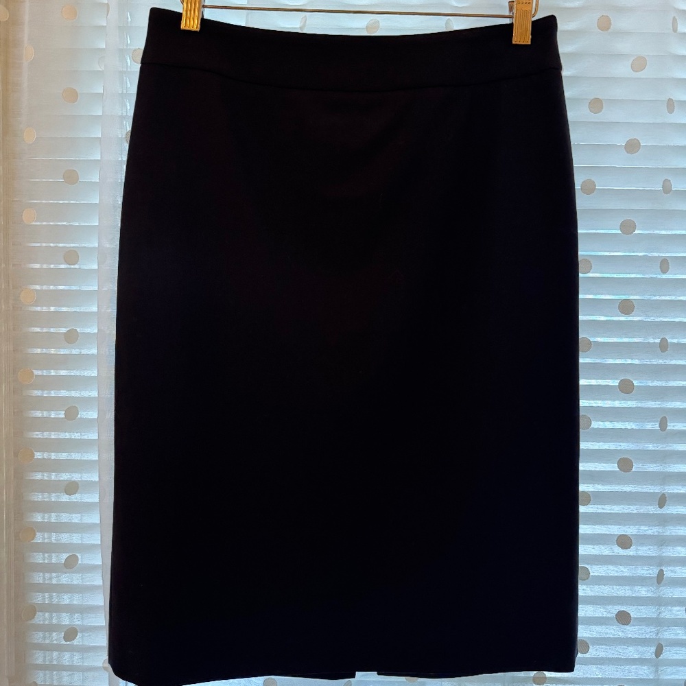 (Giorgio) ARMANI Collezioni - Designer Black Wool Skirt - EU42 - USA 6